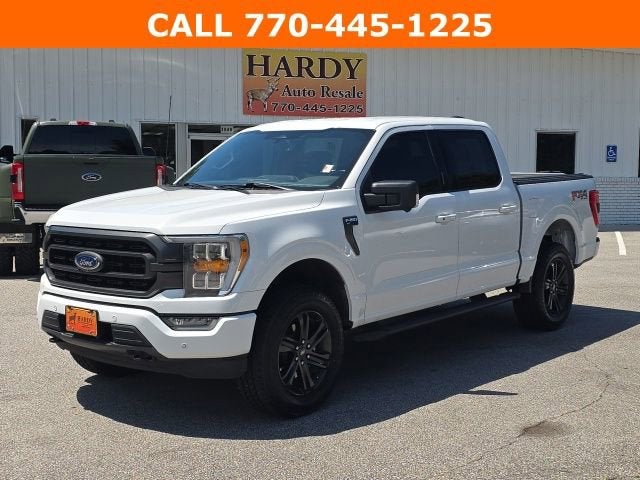 2022 Ford F-150 XLT in White — front three-quarter view