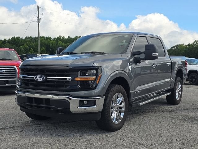 2024 Ford F-150 XLT in Gray — front three-quarter view