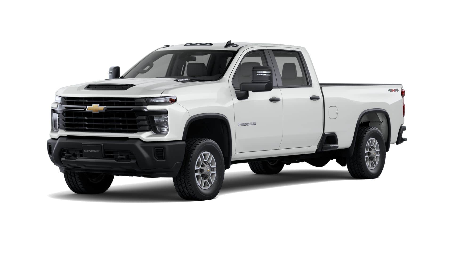 2026 Chevrolet Silverado 2500 HD WT in Summit White — front three-quarter view