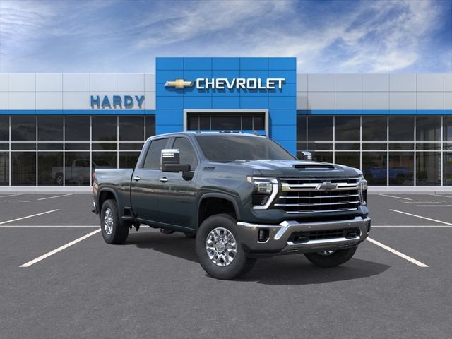 2026 Chevrolet Silverado 2500 HD LTZ in Cypress Gray — front three-quarter view