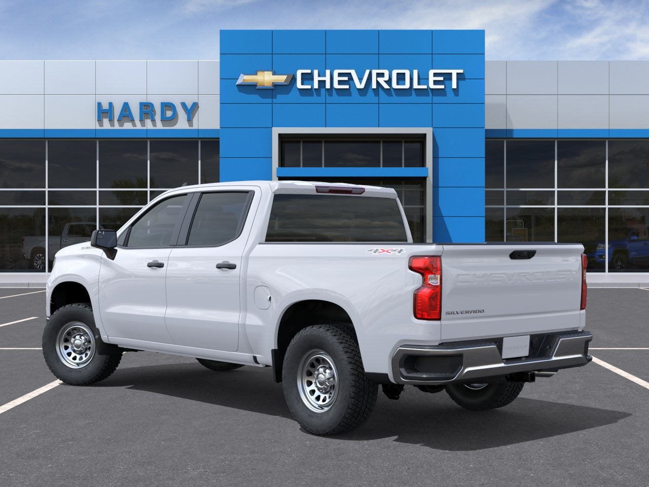 2026 Chevrolet Silverado 1500 — rear three-quarter view
