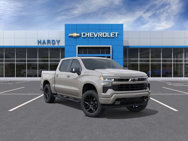 2026 Chevrolet Silverado 1500 RST in White Sands — front three-quarter view