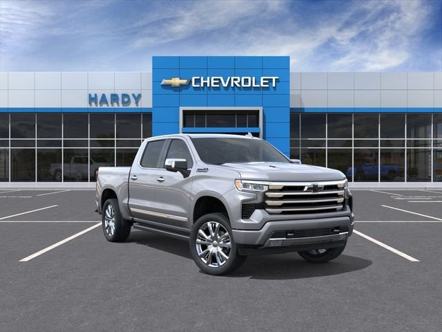 2026 Chevrolet Silverado 1500 High Country in Sterling Gray Metallic — front three-quarter view