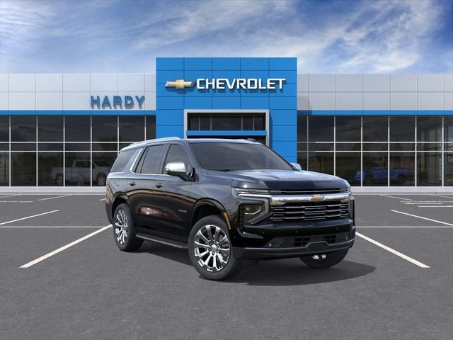 2026 Chevrolet Tahoe Premier in Black — front three-quarter view