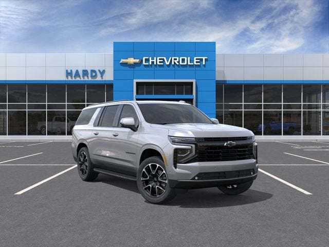 2026 Chevrolet Suburban RST in Sterling Gray Metallic — front three-quarter view