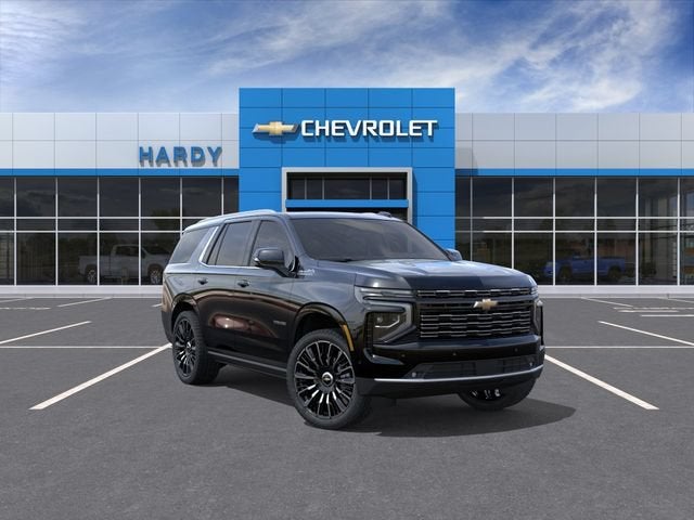 2026 Chevrolet Tahoe High Country in Black — front three-quarter view
