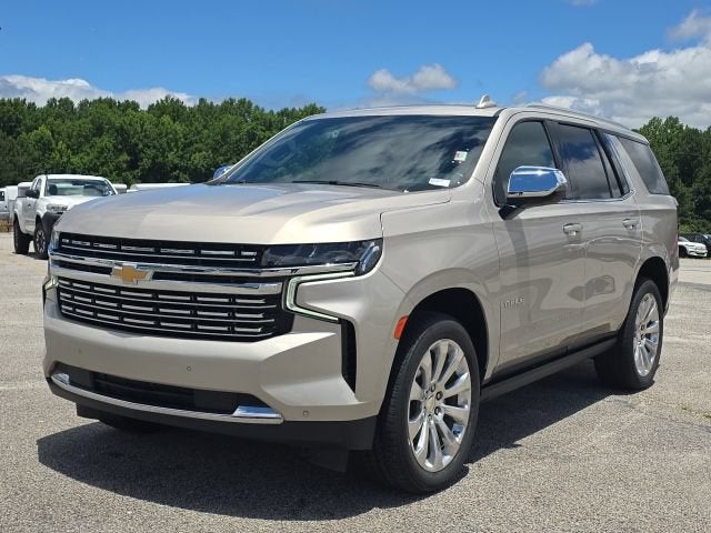 2023 Chevrolet Tahoe Premier in Empire Beige Metallic — front three-quarter view