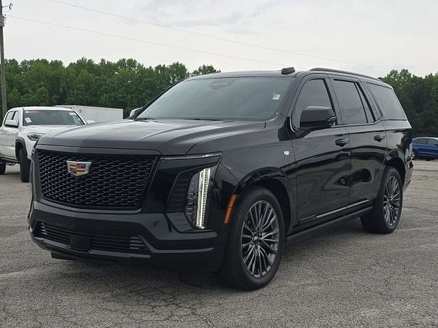 2025 Cadillac Escalade Sport Platinum in Black Raven — front three-quarter view