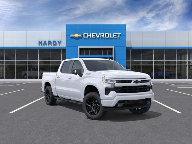 2026 Chevrolet Silverado 1500 RST in Summit White — front three-quarter view