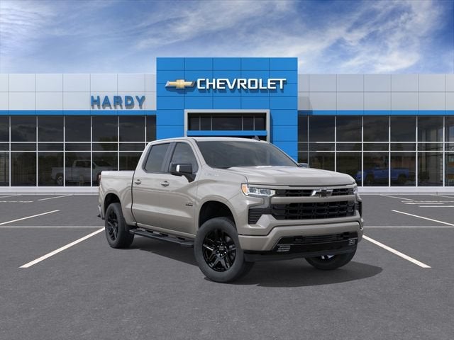 2026 Chevrolet Silverado 1500 RST in White Sands — front three-quarter view