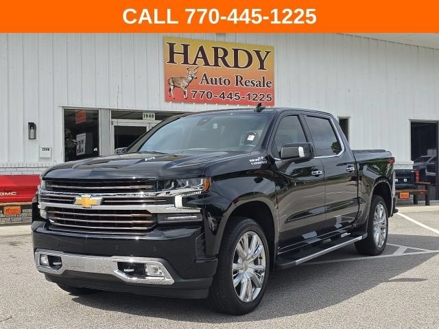 2022 Chevrolet Silverado 1500 LTD High Country in Black — front three-quarter view