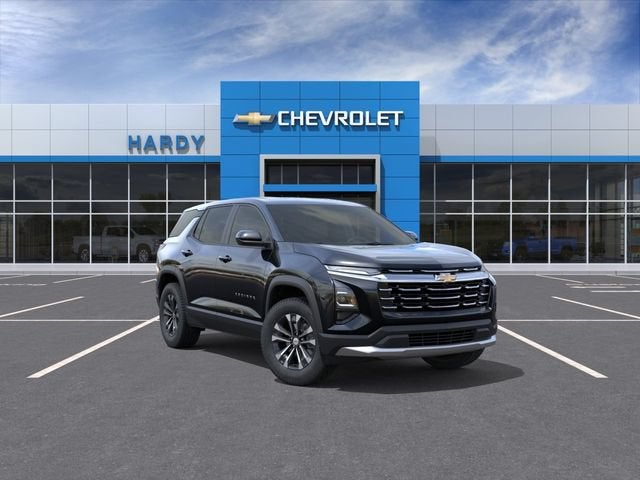 2027 Chevrolet Equinox FWD LT in Mosaic Black Metallic — front three-quarter view