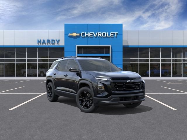 2027 Chevrolet Equinox AWD LT in Mosaic Black Metallic — front three-quarter view