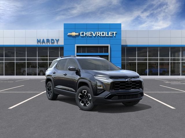 2027 Chevrolet Equinox AWD ACTIV in Mosaic Black Metallic — front three-quarter view