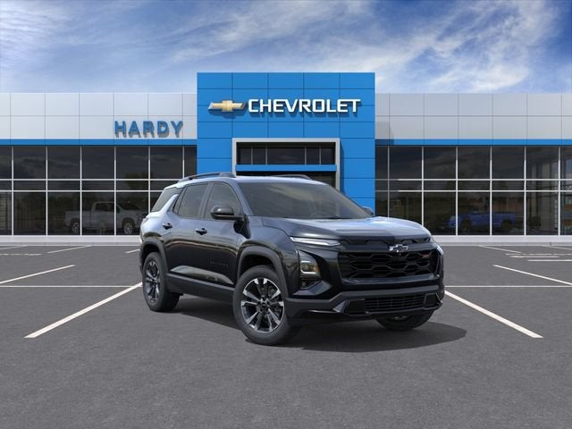 2027 Chevrolet Equinox RS in Mosaic Black Metallic — front three-quarter view