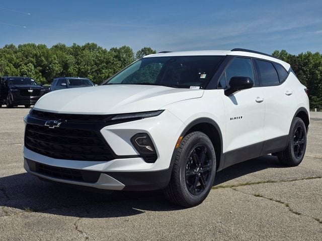 2024 Chevrolet Blazer 2LT in Summit White — front three-quarter view