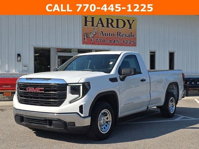 2023 GMC Sierra 1500 Pro in Summit White — front three-quarter view