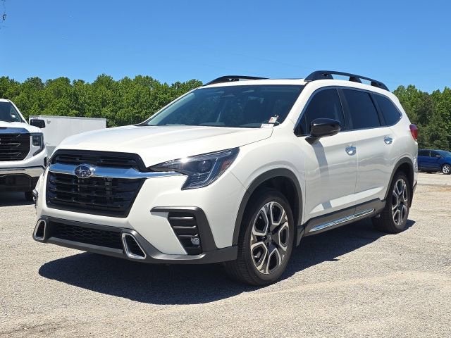 2024 Subaru Ascent Touring 7-Passenger in White — front three-quarter view