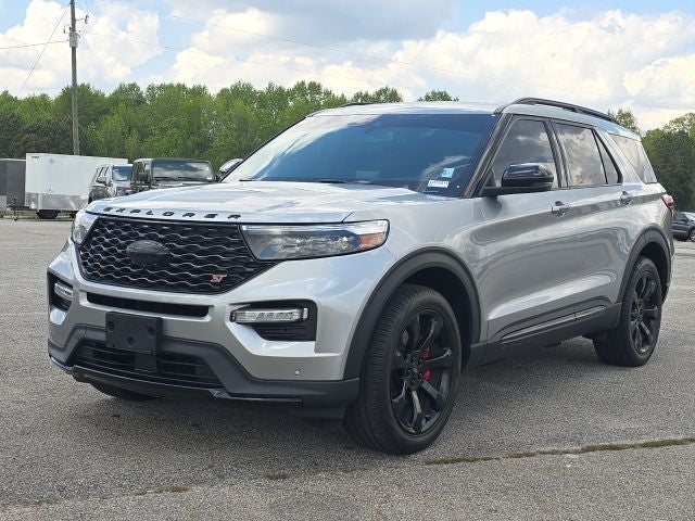 2024 Ford Explorer ST in Silver Metallic — front three-quarter view