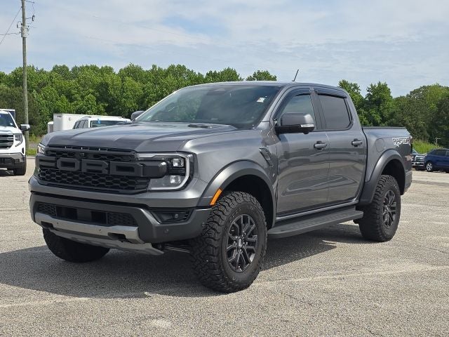 2024 Ford Ranger Raptor in Gray Metallic — front three-quarter view