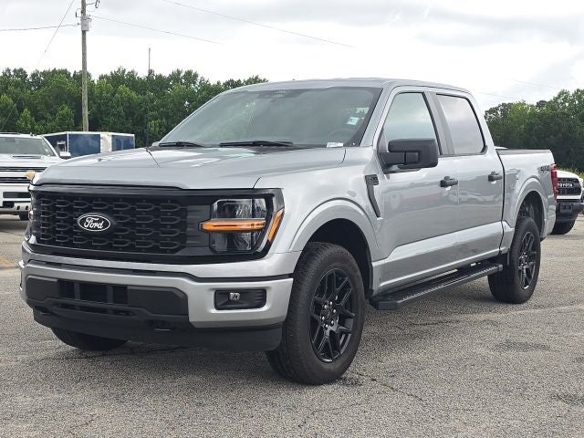 2025 Ford F-150 STX in Silver Metallic — front three-quarter view