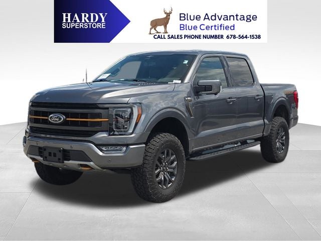 2023 Ford F-150 Tremor in Gray Metallic — front three-quarter view