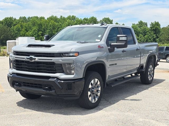 2025 Chevrolet Silverado 2500HD Custom in Slate Gray Metallic — front three-quarter view