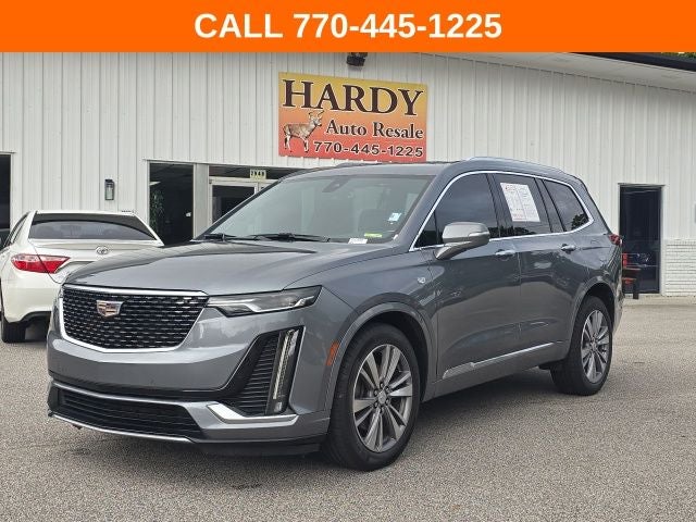 2020 Cadillac XT6 Premium Luxury in Satin Steel Metallic — front three-quarter view