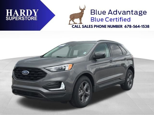 2023 Ford Edge SEL in Gray Metallic — front three-quarter view