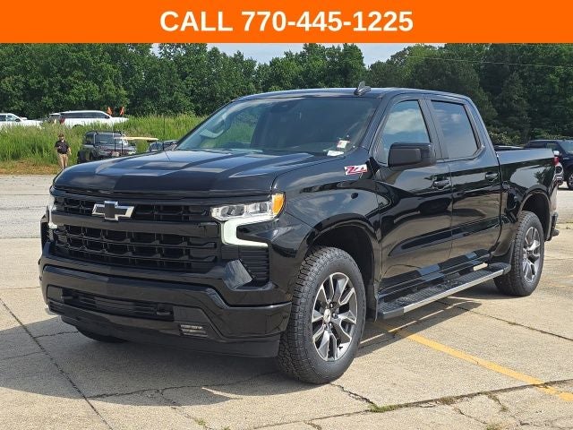 2023 Chevrolet Silverado 1500 RST in Black — front three-quarter view