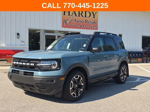 2022 Ford Bronco Sport Outer Banks in Area 51 — front three-quarter view
