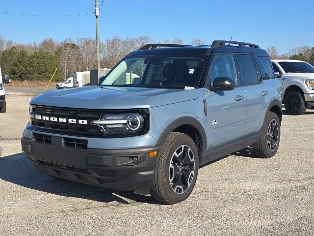 2024 Ford Bronco Sport Outer Banks in Azure Gray Metallic — front three-quarter view