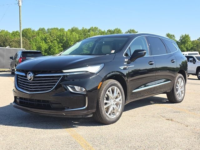 2022 Buick Enclave Essence in Ebony Twilight Metallic — front three-quarter view