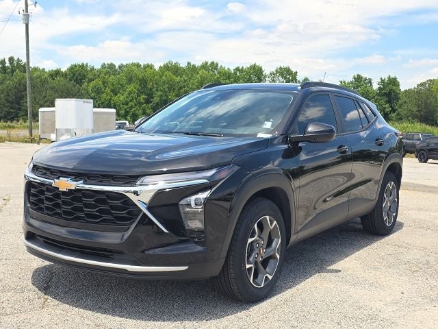 2024 Chevrolet Trax LT in Mosaic Black Metallic — front three-quarter view